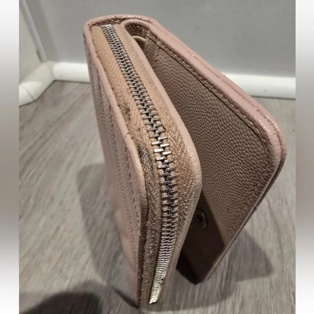 YSL Saint Laurent Cassandre Quilted Leather Zip Wallet - Picture 4 of 8